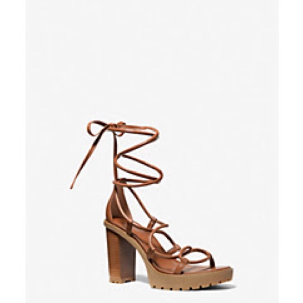Michael Kors Vero Leather Platform Sandal